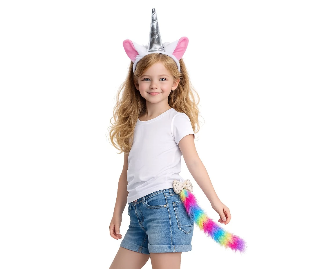 Unicorn (Set headband, tail)