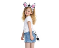Zebra Set (headband, ears, tail)