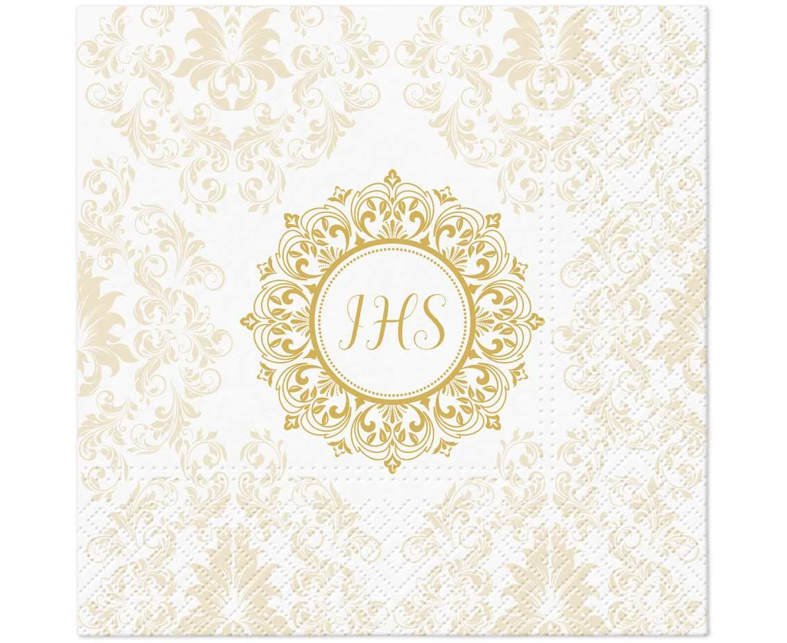 PAW Paper Napkins IHS Ornament, 33x33 cm, 20 pcs.