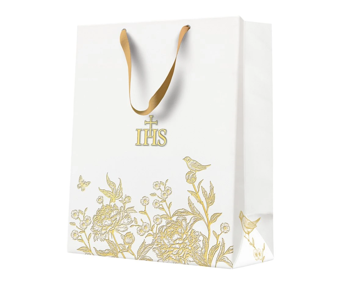 PAW  Gift Bag Birds and Peonies 20x25x10 cm