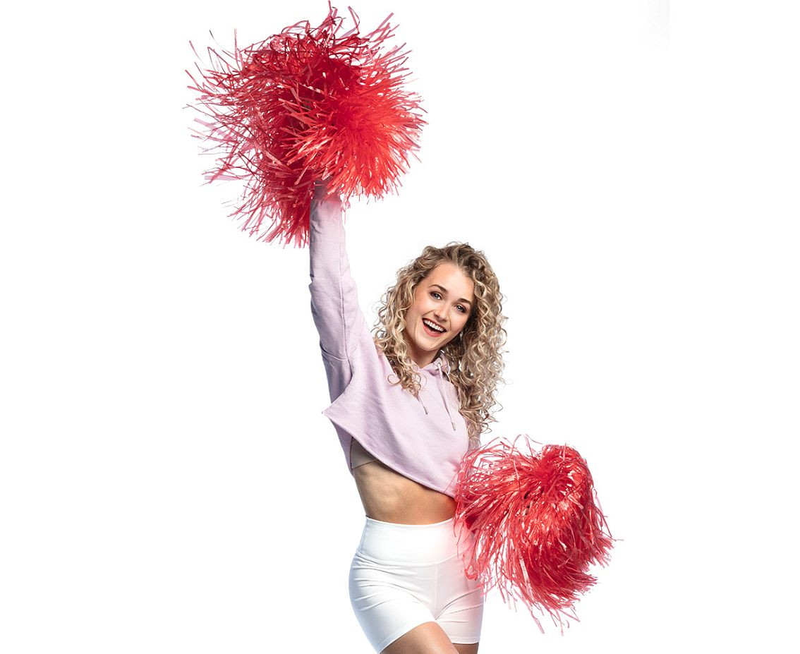 Cheerlider Pompom red deluxe (50 cm)