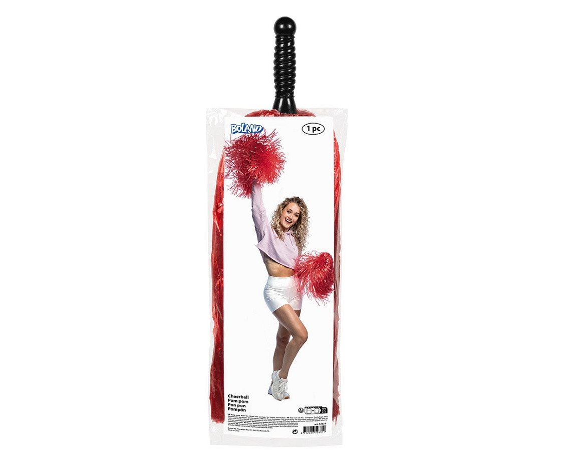 Cheerlider Pompom red deluxe (50 cm)