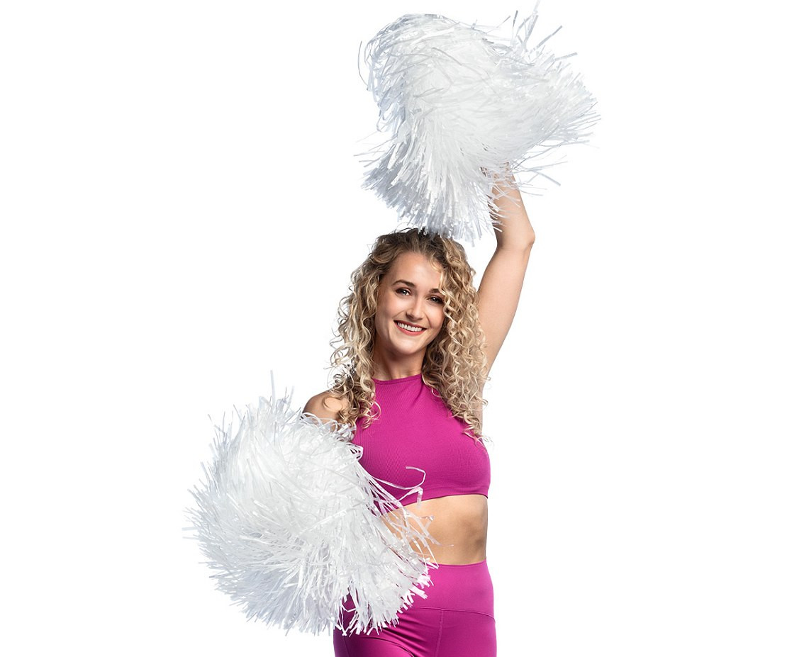 Cheerlider  Pompom white deluxe (50 cm)