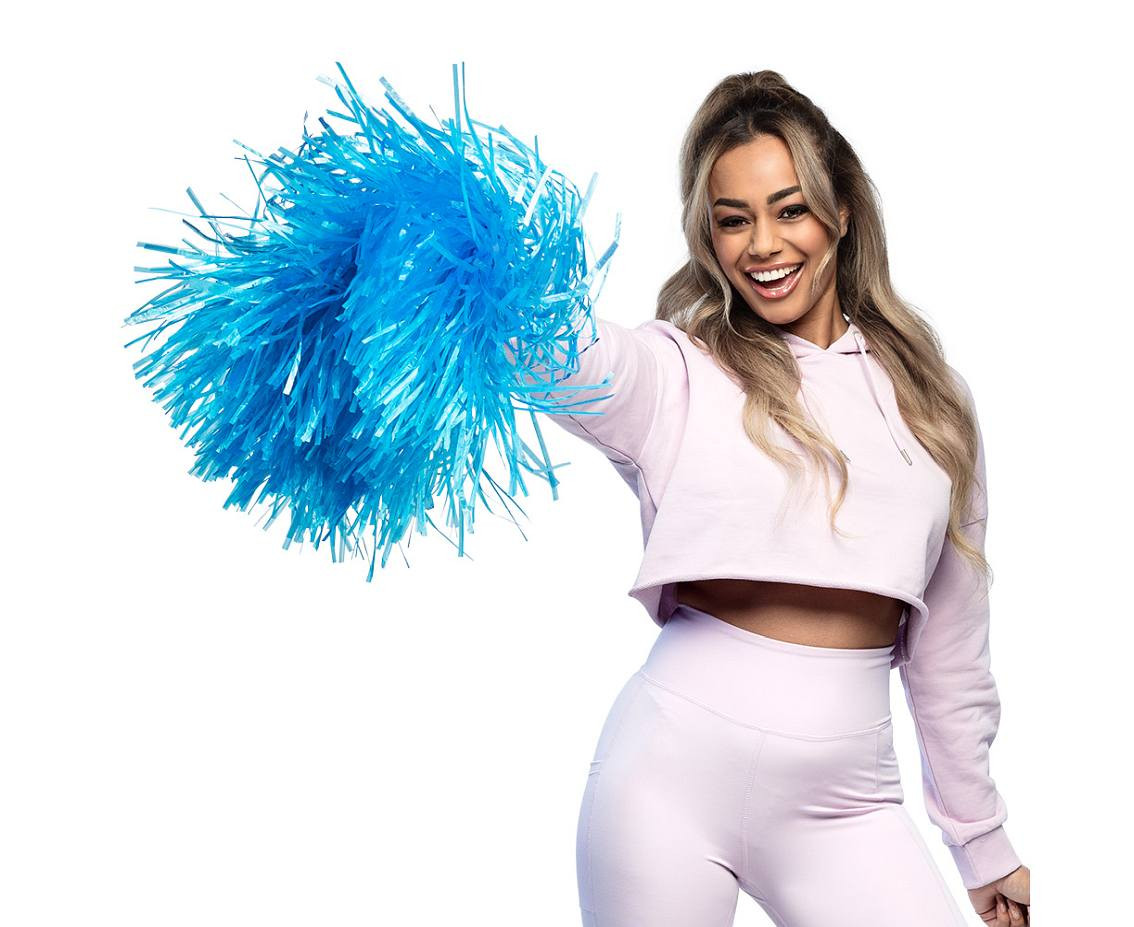 Cheerlider Pompom blue deluxe (50 cm)