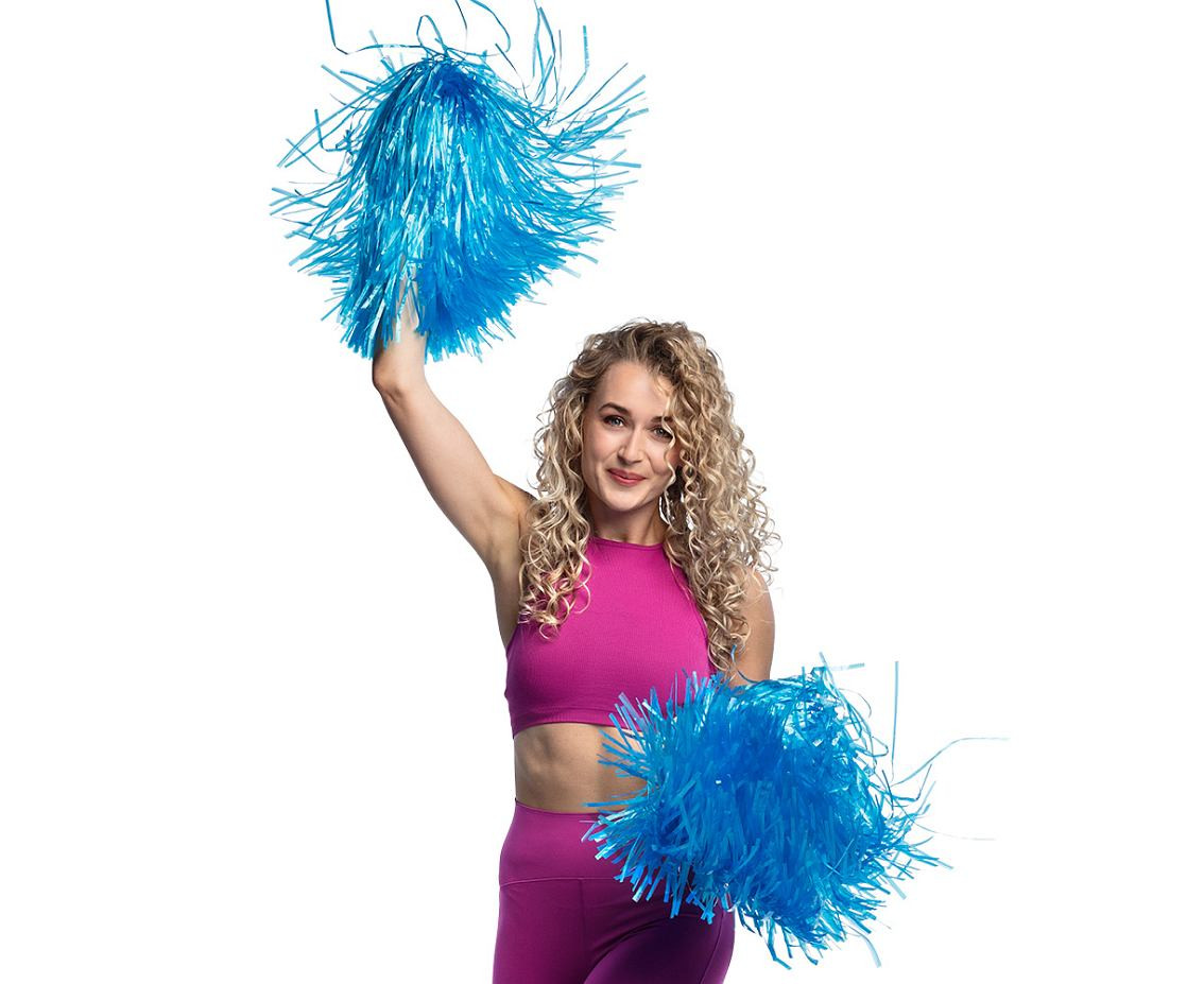 Cheerlider Pompom blue deluxe (50 cm)