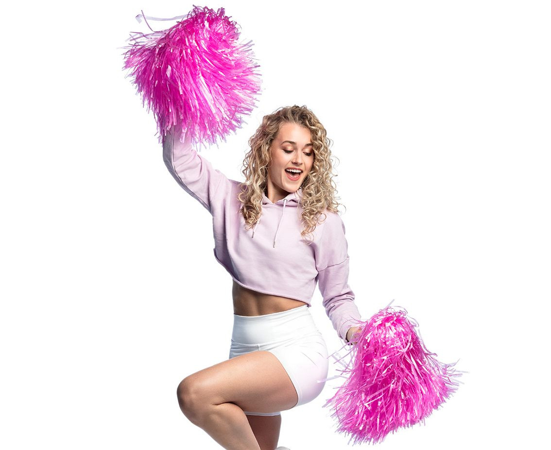 Cheerlider  Pompom pink deluxe(50 cm)