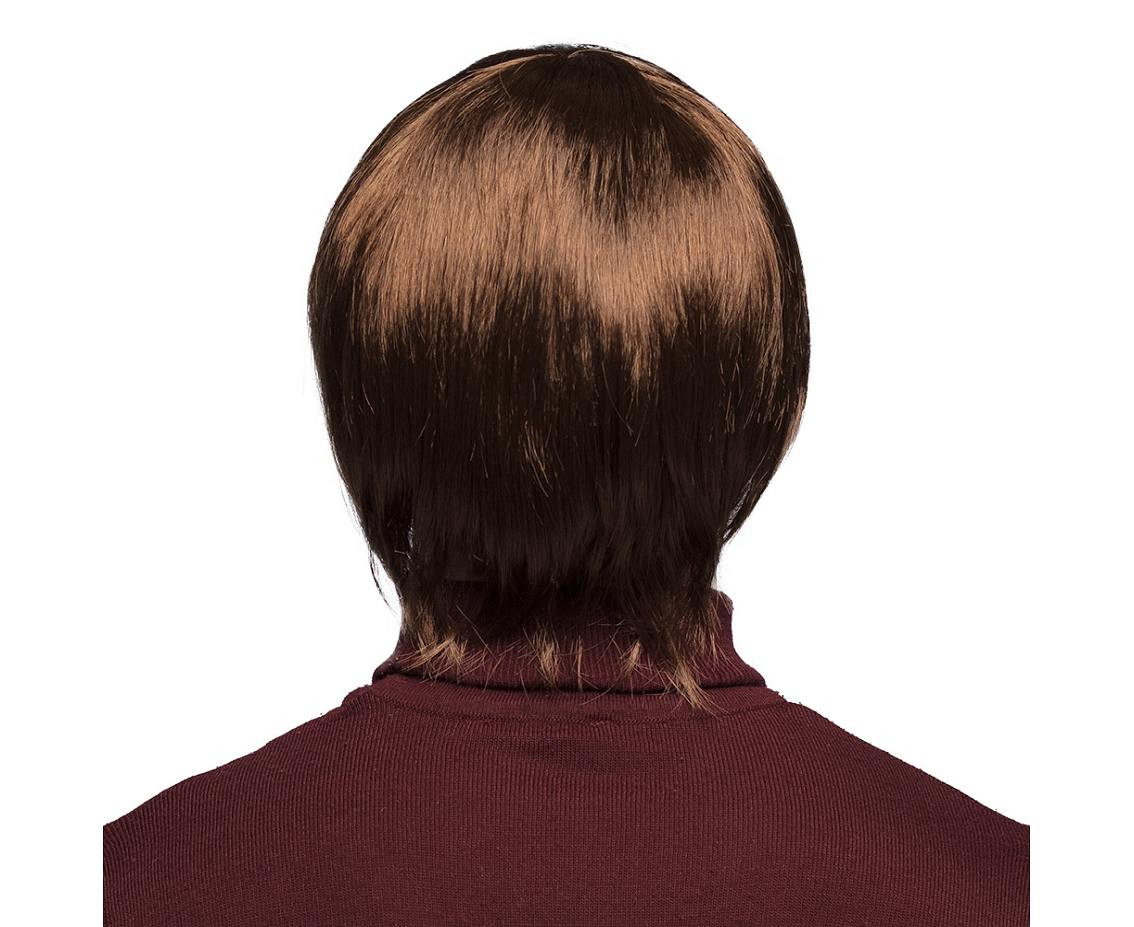 Wig John short brown hair