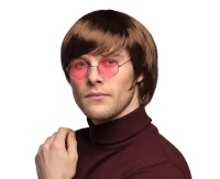 Wig John short brown hair