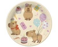POLMAK Capybara Plates, 18 cm, 8 pcs.