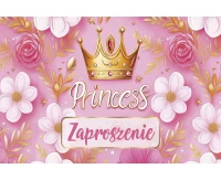 POLMAK Princess Invitation, 160x95 mm with envelope, 10 pcs.