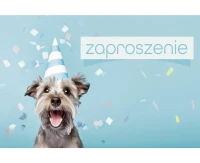 POLMAK Invitation, Birthday Puppy, 160x95 mm with envelope, 10 pcs.