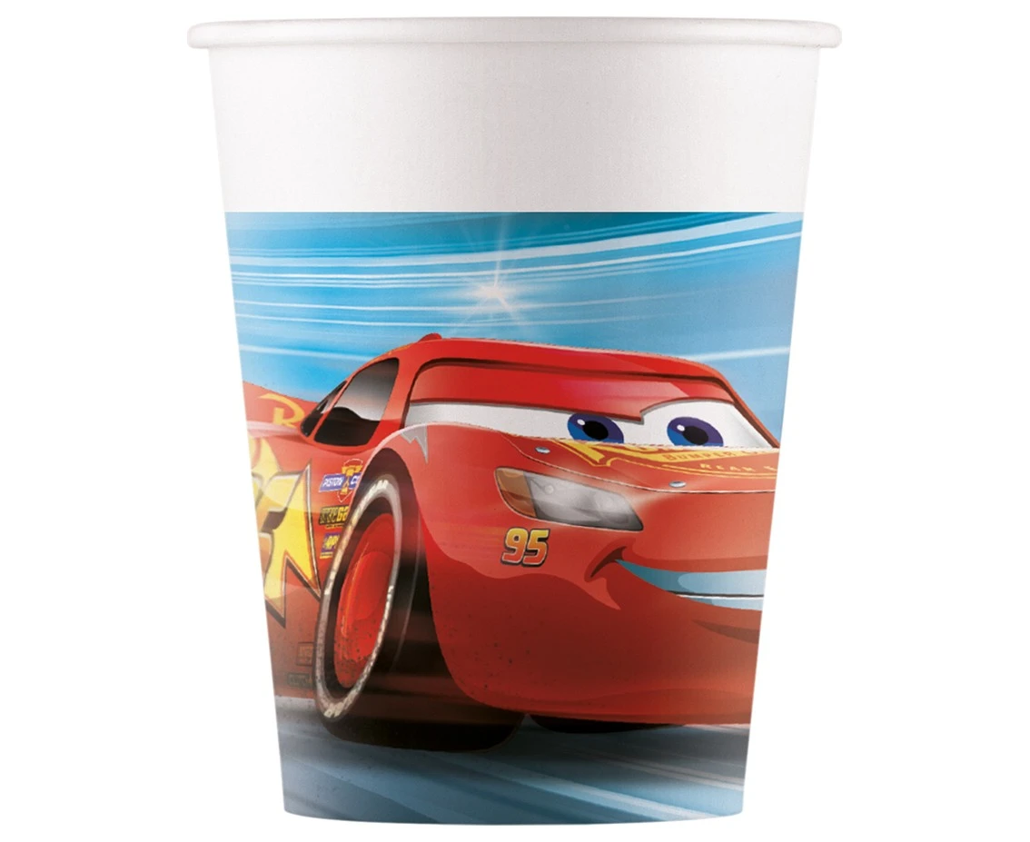 Paper cups (WM), Cars 3 (Disney), 200ml, 8 pcs (SUP label)