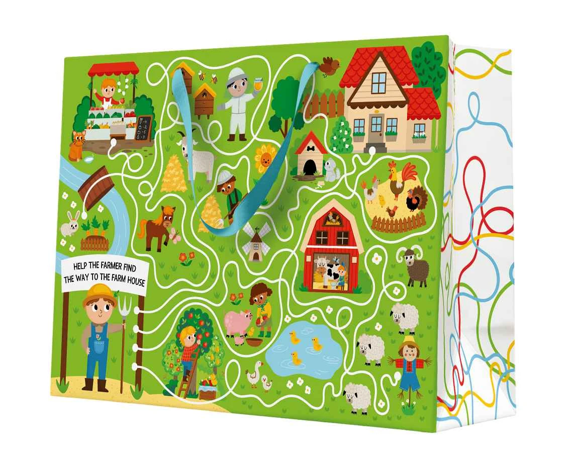 Summer Farm gift bag, maze