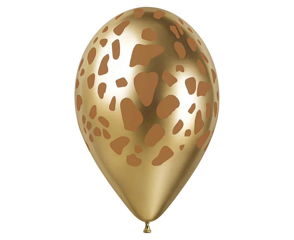 Balloons Gemar 13", giraffe print, latte, FSC, 50pcs