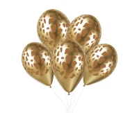 Balloons Gemar 13", giraffe print, latte, FSC, 50pcs