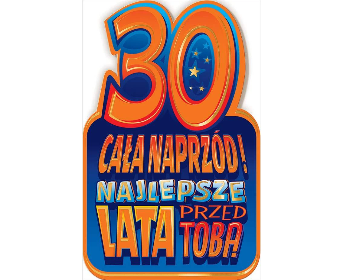 Birthday Card 30 "Full speed ahead"