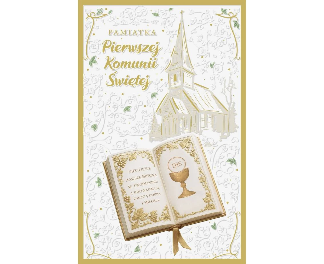 Communion Card, Bible, Church