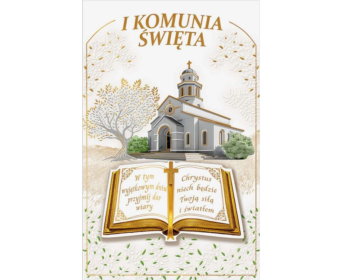 Communion Card, Bible, Church
