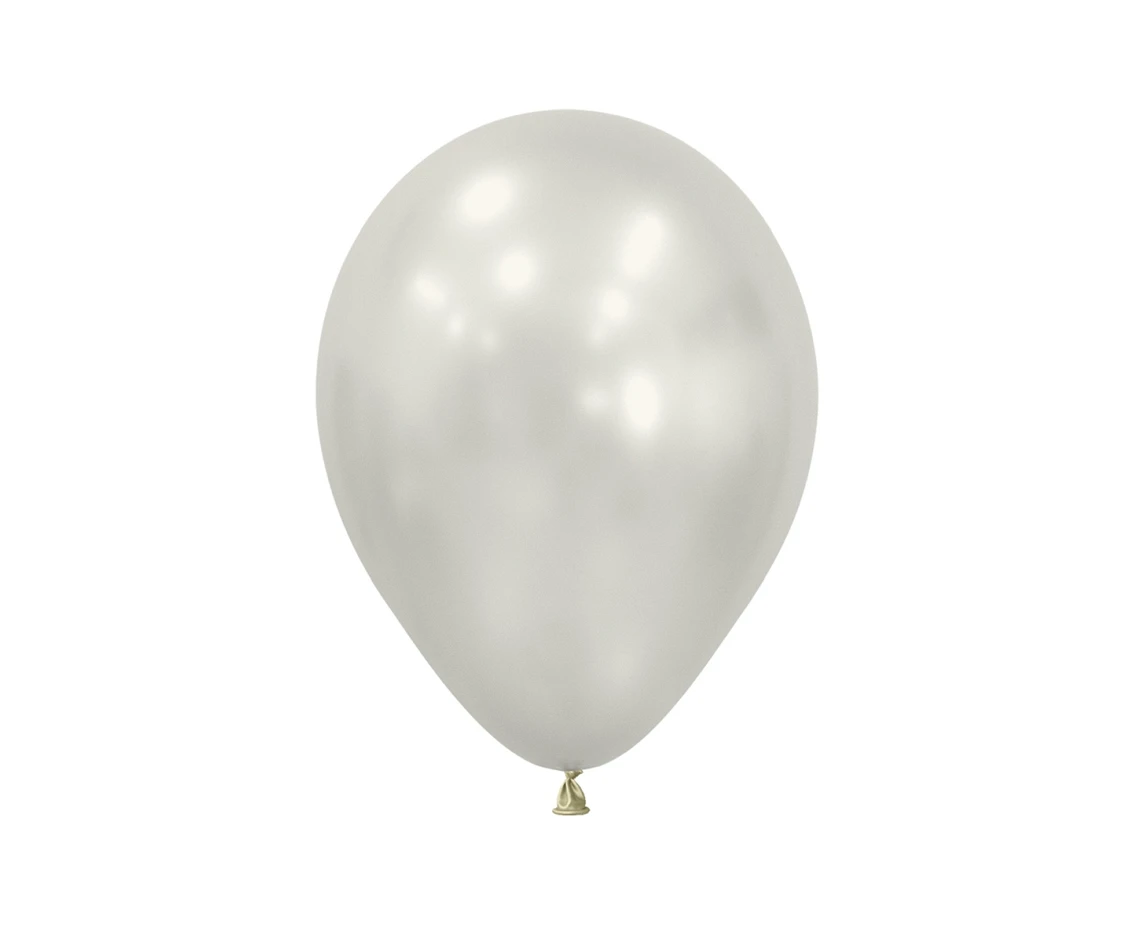 Sempertex Balloons 5", Silk Oyster White, 50 pcs.