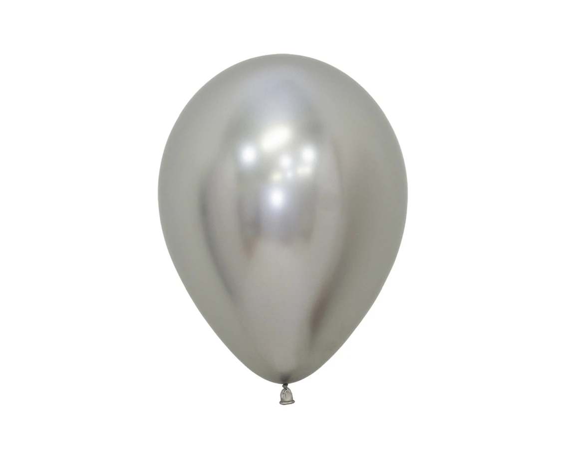 Sempertex Balloons 5", Reflex, Silver, 50 pcs.
