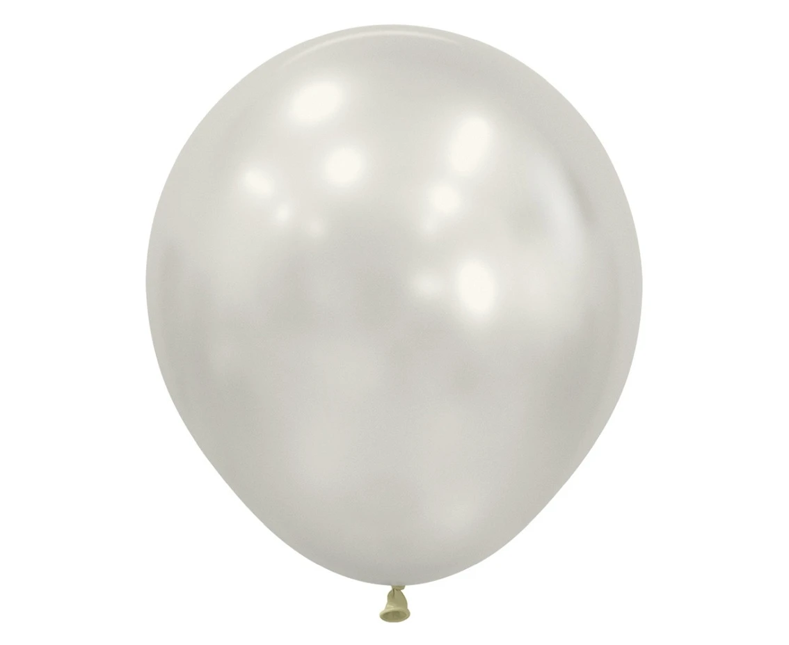 Sempertex Balloons 18", Silk Oyster White, 15 pcs.