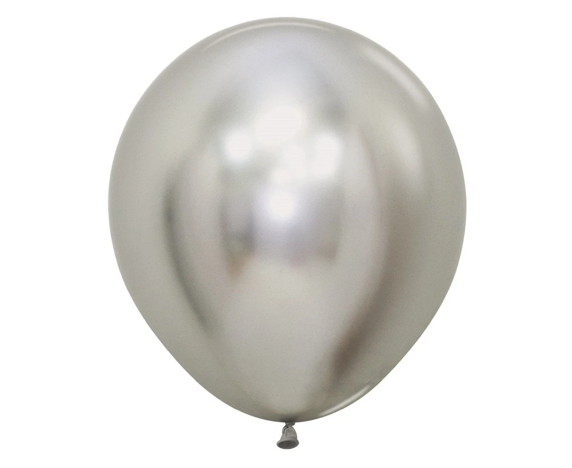 Sempertex Balloons 18", Reflex, Silver, 15 pcs.