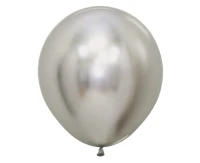 Sempertex Balloons 18", Reflex, Silver, 15 pcs.