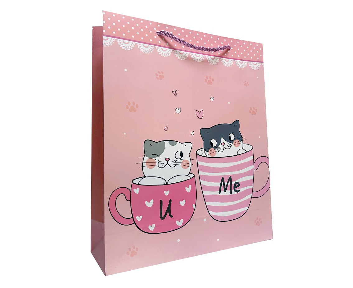 JUPITER Cats gift bag 26x32x12 cm. mix, 1 pc.