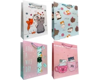 JUPITER Cats gift bag 26x32x12 cm. mix, 1 pc.