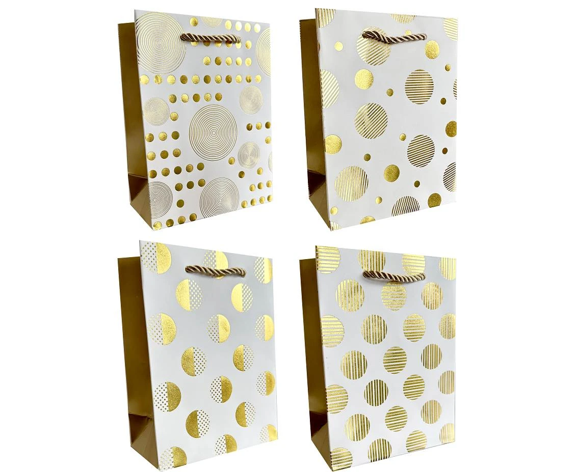 JUPITER Gift bag A5 Gold dots 31x44x12 cm. mix, 1 pc.