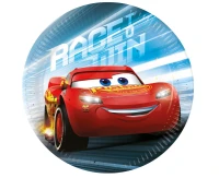 Cars 3 paper plates, next generation, 20 cm, 8 pcs. (FSC)