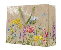 Gift bag, Flowers in the meadow, 33.5x26.5x13 cm