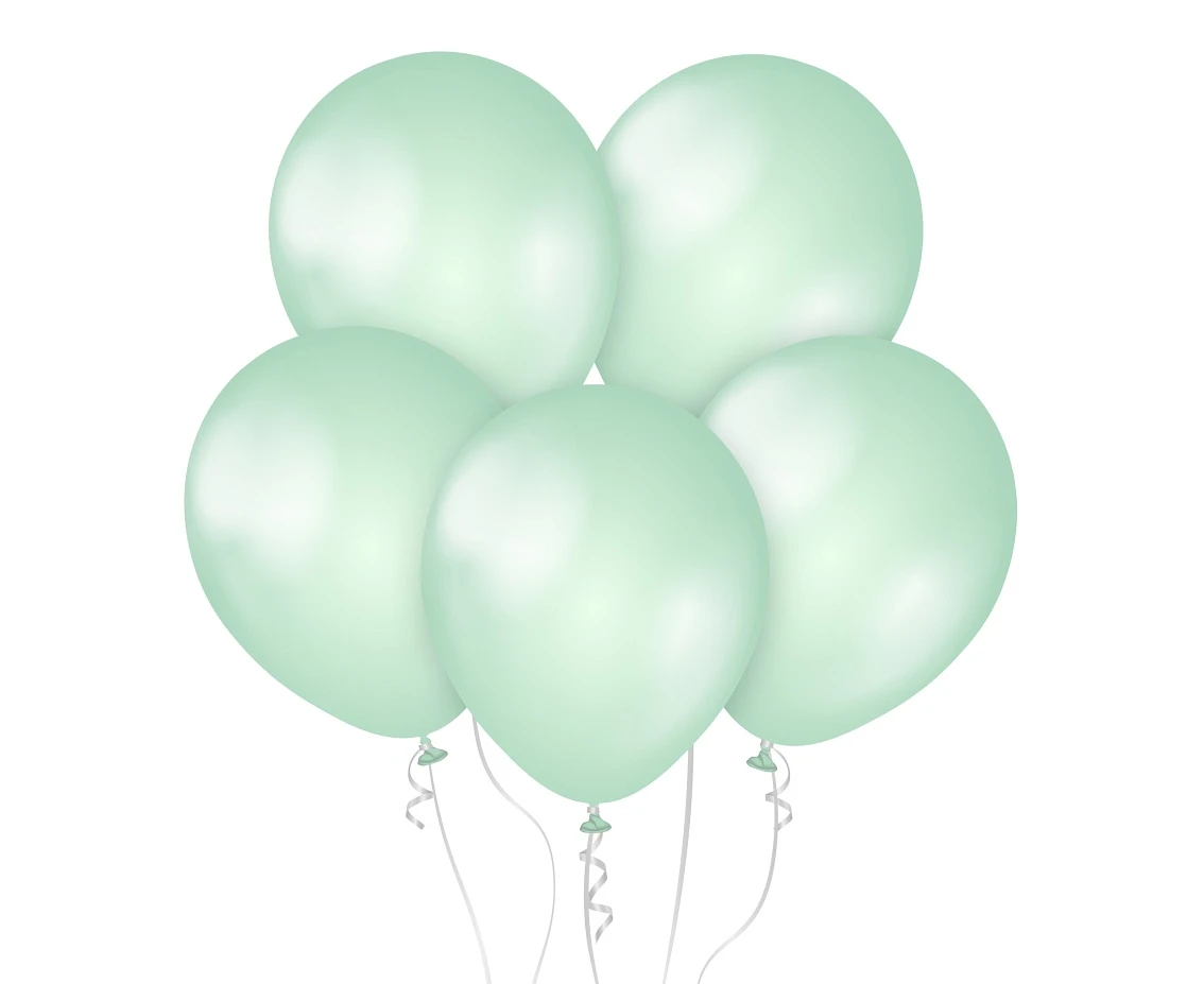 Kalisan Balloons 11", Pearl Green, 50 psc.