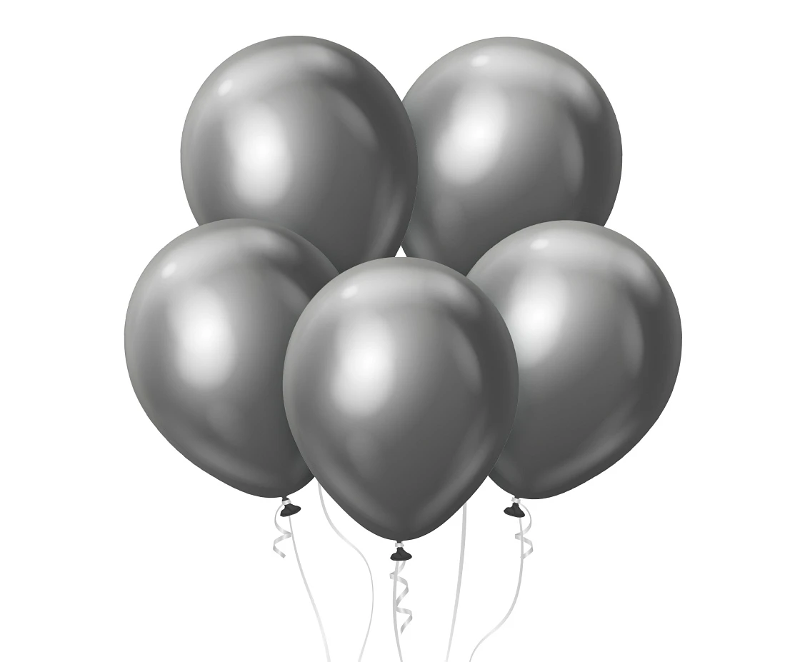 Kalisan Balloons 12", Mirror Space Grey, 50 psc.