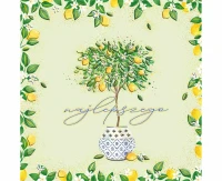 Greeting card Karnet KW Lemon tree, 1 pc. EOL