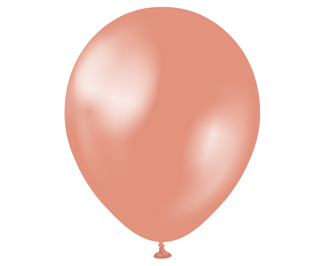 Kalisan Balloons 11", Metallic Rose Gold, 50 psc.
