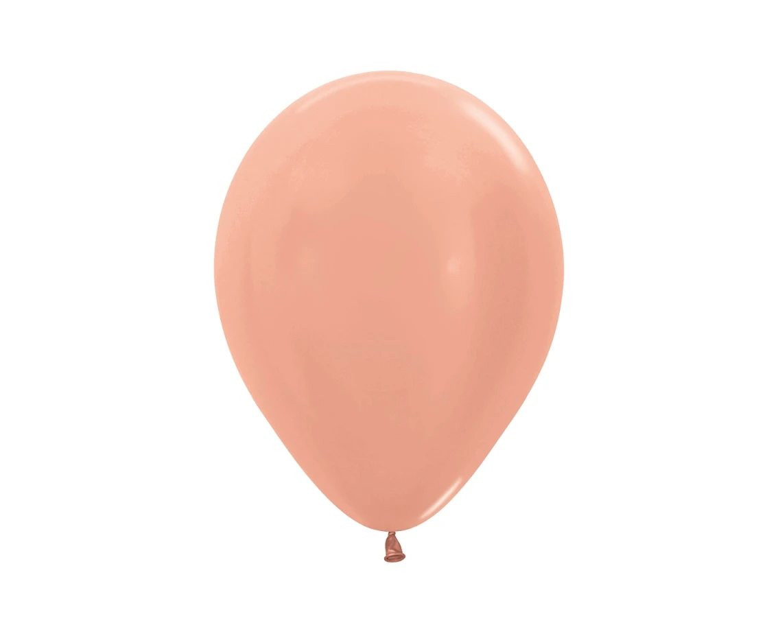 Sempertex Balloons 5", Metallic Rose Gold, 50 pcs.