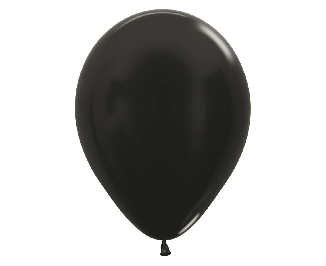 Sempertex Balloons 12", Metallic Black, 50 pcs.
