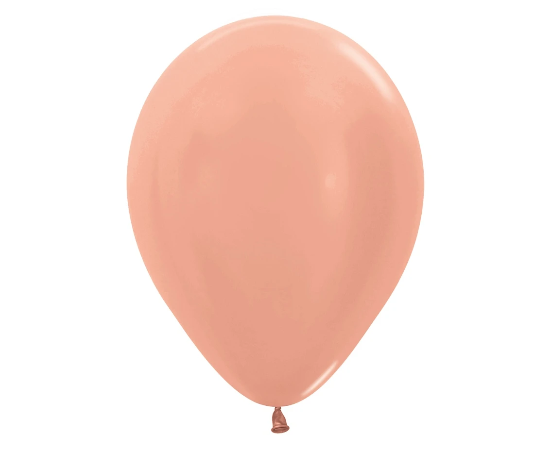 Sempertex Balloons 12", Metallic Rose Gold, 50 pcs.