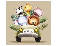 Paper napkins Safari Animals in the Jeep, 33x33, 20 pcs