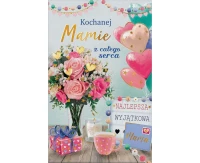 Mother's Day card, bouquet of flowers