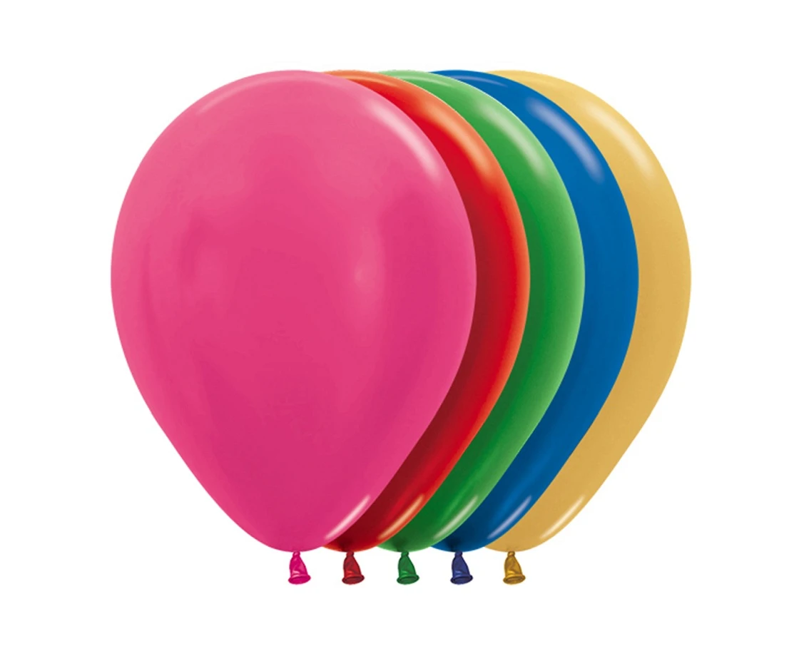 Sempertex Balloons 5", Metallic Mix, 50 pcs