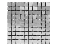 Decorative graphite panel, black background, 30x30 cm / 100 squares