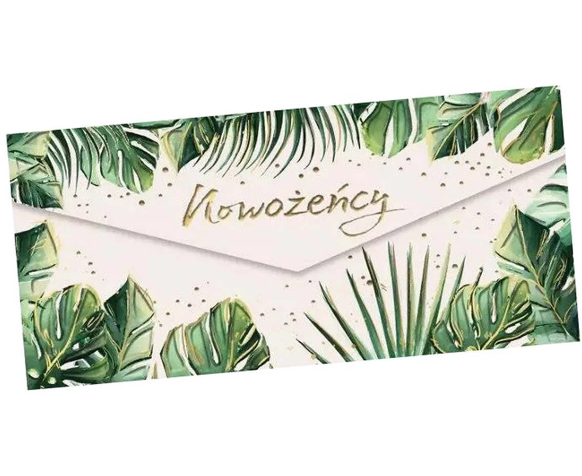 Monstera Wedding Envelope