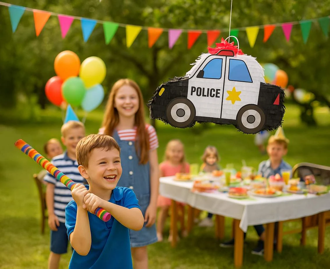 Pinata Police car, size 43x26x8 cm