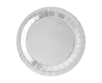 Paper Plates , Silver, 18 cm, 8 pcs