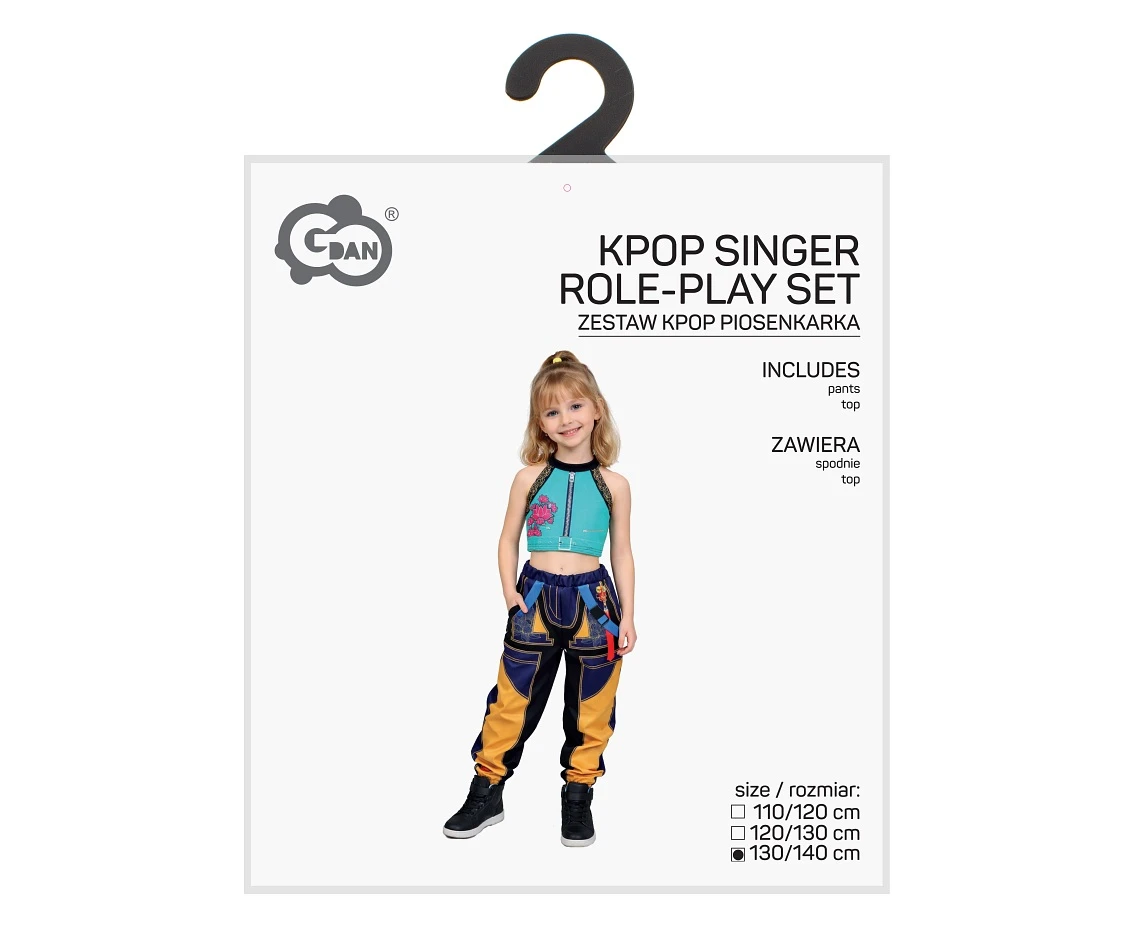 Role play-set for kids KPOP Singer Zoey (pants, top) size 130/140 cm