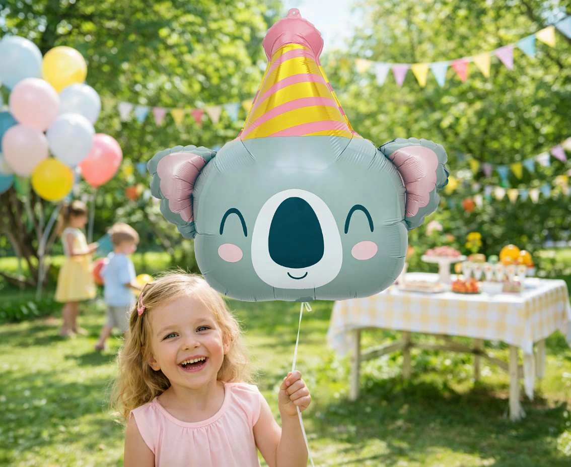Foil_GD balloon Birthday Koala, 50x48cm