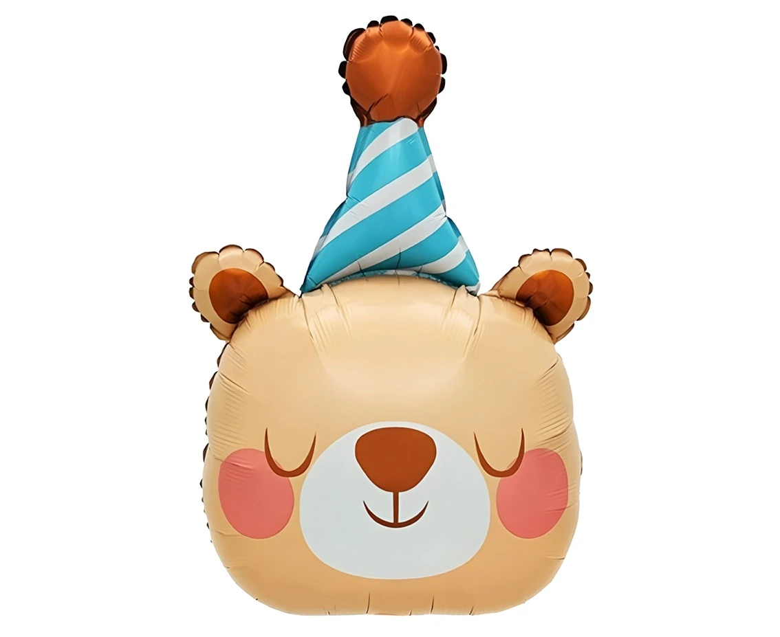 Foil_GD balloon Birthday Teddy bear, 54x38cm