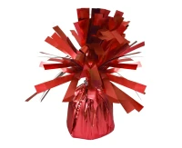 Foil weight for helium balloons, Satin Red, 170g, 1pc
